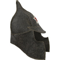 Модельная шапка Банная линия Буденовка темная 11-001