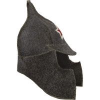 Модельная шапка Банная линия Буденовка темная 11-001