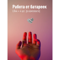 Фонарь брелок КОСМОС 1Вт LED/4xLR44 входят в комплект/корпус анодированный алюминий/карабин, KOC205B