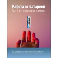 Ручной фонарь КОСМОС 0,5Вт LED+4SMD(1Вт)/1xAA/корпус ABS-пластик/ремешок ручной, KOC119B