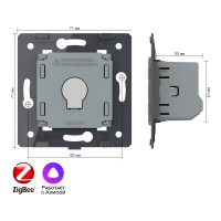 Одноклавишный умный сенсорный выключатель LIVOLO ZigBee (механизм) VL-FC1Z-2G