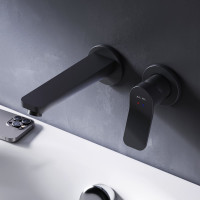 Смеситель для умывальника AM.PM X-Joy монтируемый в стену, чёрный F85A72622