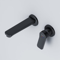 Смеситель для умывальника AM.PM X-Joy монтируемый в стену, чёрный F85A72622