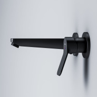 Смеситель для умывальника AM.PM X-Joy монтируемый в стену, чёрный F85A72622