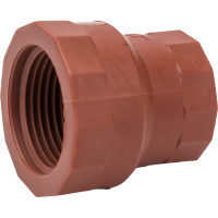 Переходная муфта ПП AV Engineering 3/4"х1/2"с внутренней резьбой, коричневая AVE159016