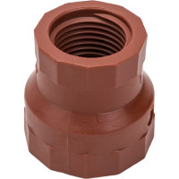 Переходная муфта ПП AV Engineering 3/4"х1/2"с внутренней резьбой, коричневая AVE159016