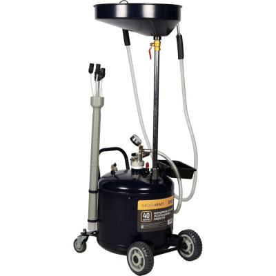 Маслосменная установка WIEDERKRAFT 40 л, с воронкой и откачкой через щуп WDK-89292