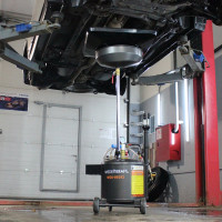 Маслосменная установка WIEDERKRAFT 40 л, с воронкой и откачкой через щуп WDK-89292