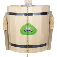 Обливное устройство Банная линия Русский душ 15 л, с переливом, с нержавеющей вставкой, липа 12-469