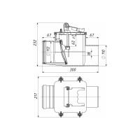 Обратный клапан Татполимер ПП 110 кирп. ТП-85.100 28645
