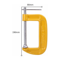 Струбцина DELI DL-G204 высота зажима 100мм, глубина зажима 50мм 104571