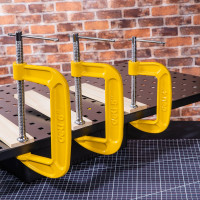 Струбцина DELI DL-G204 высота зажима 100мм, глубина зажима 50мм 104571