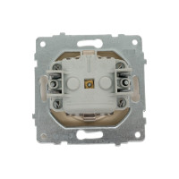 Механизм розетки OVIVO с заземлением, крем, 600-000302-217