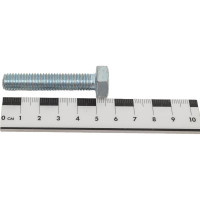 Болт МЕТАЛЛСЕРВИС М10x50, DIN 933, с полной резьбой, цинк, 10 шт. 1243622