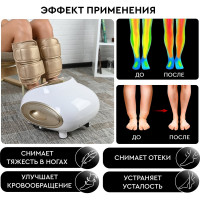 Массажер для ног с подогревом и компрессионными манжетами Planta 3 в 1 MF-11