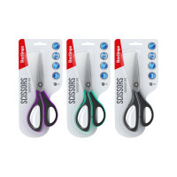 Ножницы Berlingo Easycut 350 18 см, ассорти, эргономичные ручки, мягкие вставки, европодвес DNn_18035