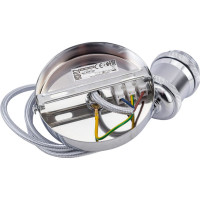 Декоративный патрон на подвесе HOROZ ELECTRIC TESLA Хром, E27, 1M 021-003-0001 HRZ00002547