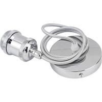 Декоративный патрон на подвесе HOROZ ELECTRIC TESLA Хром, E27, 1M 021-003-0001 HRZ00002547