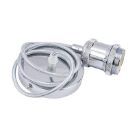 Декоративный патрон на подвесе HOROZ ELECTRIC TESLA Хром, E27, 1M 021-003-0001 HRZ00002547