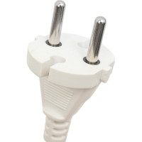 Сетевой шнур Мастер Тока ШВВПбм 2x0.75 белый, 6А, без заземления, 3м, вк СШ0037