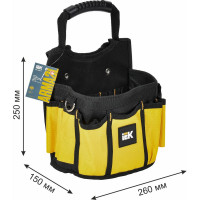 Сумка монтажника IEK bg-05 Arma2l 5 открытого типа A2L5-BG30-05-K02