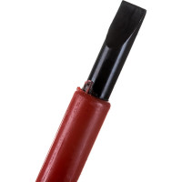 Шлицевая диэлектрическая отвертка Ladina GREPP SL5,5х125 мм, CrV, двухкомпонентная рукоятка 202-028
