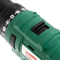 Аккумуляторная бесщеточная дрель Hammer ACD12BL 12В 2x2Ач LilON 10мм 0-400/0-1400об/мин 40Нм в кейсе 14281 824163