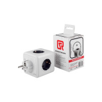Разветвитель ROCKETSOCKET Cube Original 5 Euro 16A  цвет серый GN1203