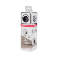 Удлинитель ROCKETSOCKET Cube Extended 4 Euro 16A, 2 USB A с блоком 5В/2.1А, кабель 1,5 м  цвет серый GNS1404