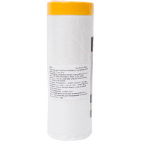 Пленка укрывная защитная с малярной лентой Washi Tape 1.5х30 м Rollingdog 80261