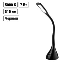 Светодиодный настольный светильник TDM ELECTRIC СН-16, 7 Вт, сенсор-диммер, 5000 К, 220 В, черный SQ0337-0093
