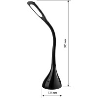 Светодиодный настольный светильник TDM ELECTRIC СН-16, 7 Вт, сенсор-диммер, 5000 К, 220 В, черный SQ0337-0093