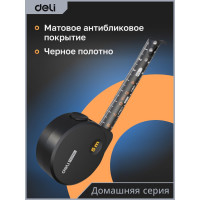 Рулетка DELI Home Series Black HT8519 5 м, 19 мм, эксклюзивный дизайн, корпус высококачественный Софт-тач пластик 104619