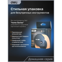 Рулетка DELI Home Series Black HT8519 5 м, 19 мм, эксклюзивный дизайн, корпус высококачественный Софт-тач пластик 104619