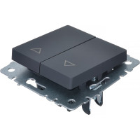 Выключатель IEK Brite жалюзи 10а вс10-1-5-брг графит BR-V15-0-10-K53