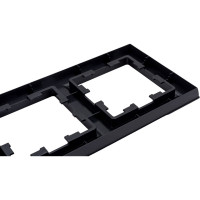 4-местная рамка IEK Brite ру-4-брч черный BR-M42-K02