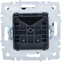 Вывод кабеля IEK Brite мв10-брч черный BR-VK10-0-K02