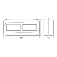 Щит учета TDM ELECTRIC ЩРН-12-1ф пластиковый IP55 SQ0906-0502