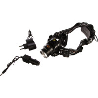 Налобный фонарь Следопыт Эон, 1L, zoom аккумулятор, 220B+12B PF-PFL-HL28