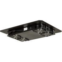 Вентиляторный блок TLK, на 4 вентилятора с терморегулятором и датчиком, BK TLК-FAN4-TERM-BK