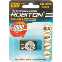 Аккумулятор ROBITON 600MHAAA-2 BL2 (2шт) 8794