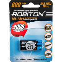 Аккумулятор ROBITON 600MHAAA-2 BL2 (2шт) 8794