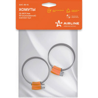 Червячные усиленные хомуты Airline 32-44/11,7 мм, W1 оцинк., комплект 2 шт. AHC-SK-14