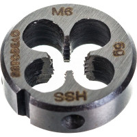 Плашка М6х1.0мм D-20мм HSS4341 АвтоDело 40876 14463