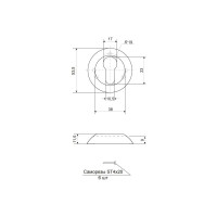 Накладки на цилиндр Code Deco DP-C-14-AB 27223