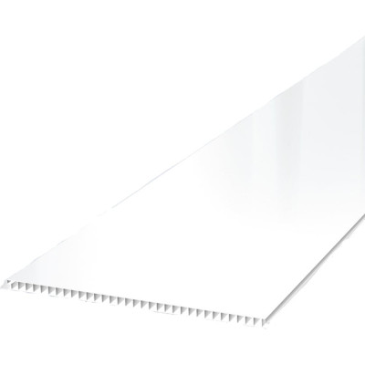 Панель ПВХ КронаПласт белый глянец, 2,7 м 00-00064281