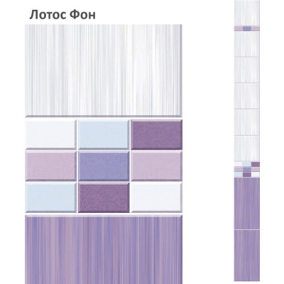 Панель ПВХ КронаПласт Unique лотос фон, 1 шт. 00-00057151