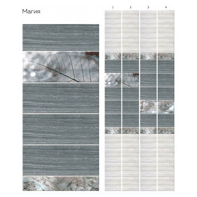 Панель ПВХ КронаПласт Unique магия, 4 шт. 00-00056923