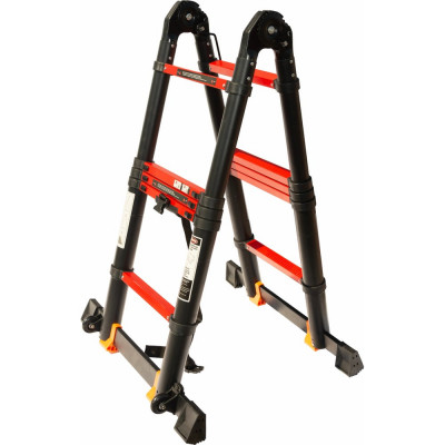 Телескопическая лестница-стремянка WORKY BLACK 2.0м/4.0м, 7 ступеней ARD151379