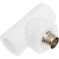 Комбинированный тройник VALFEX PP-R белый, 25х1/2 дюйма НР 10128125 127-0525